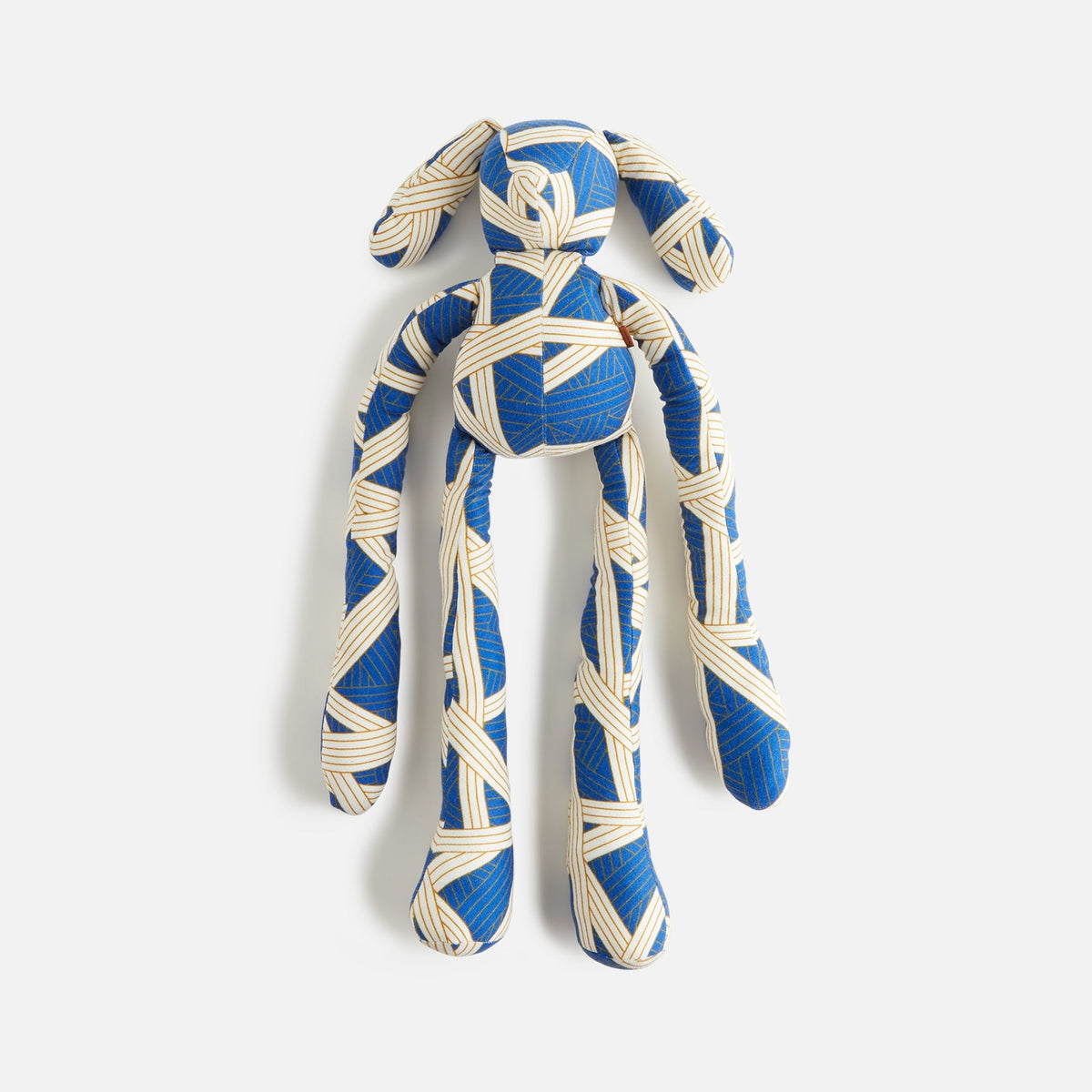 Missoni Nastri Print Medium Rabbit Puppet - Blue