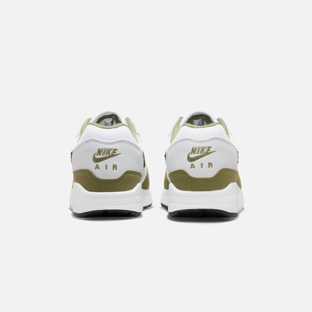 Nike Air Max 1 - White / Black / Pure Platinum / Medium Olive