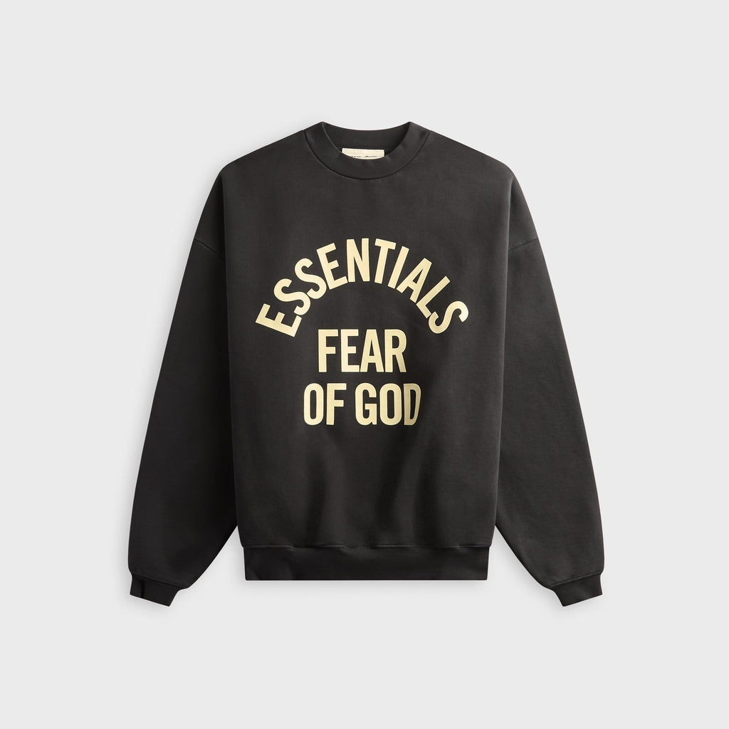 Essentials Campus 90s Crewneck Sweatshirt - Faded Black