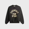 Essentials Campus 90s Crewneck Sweatshirt - Faded Black