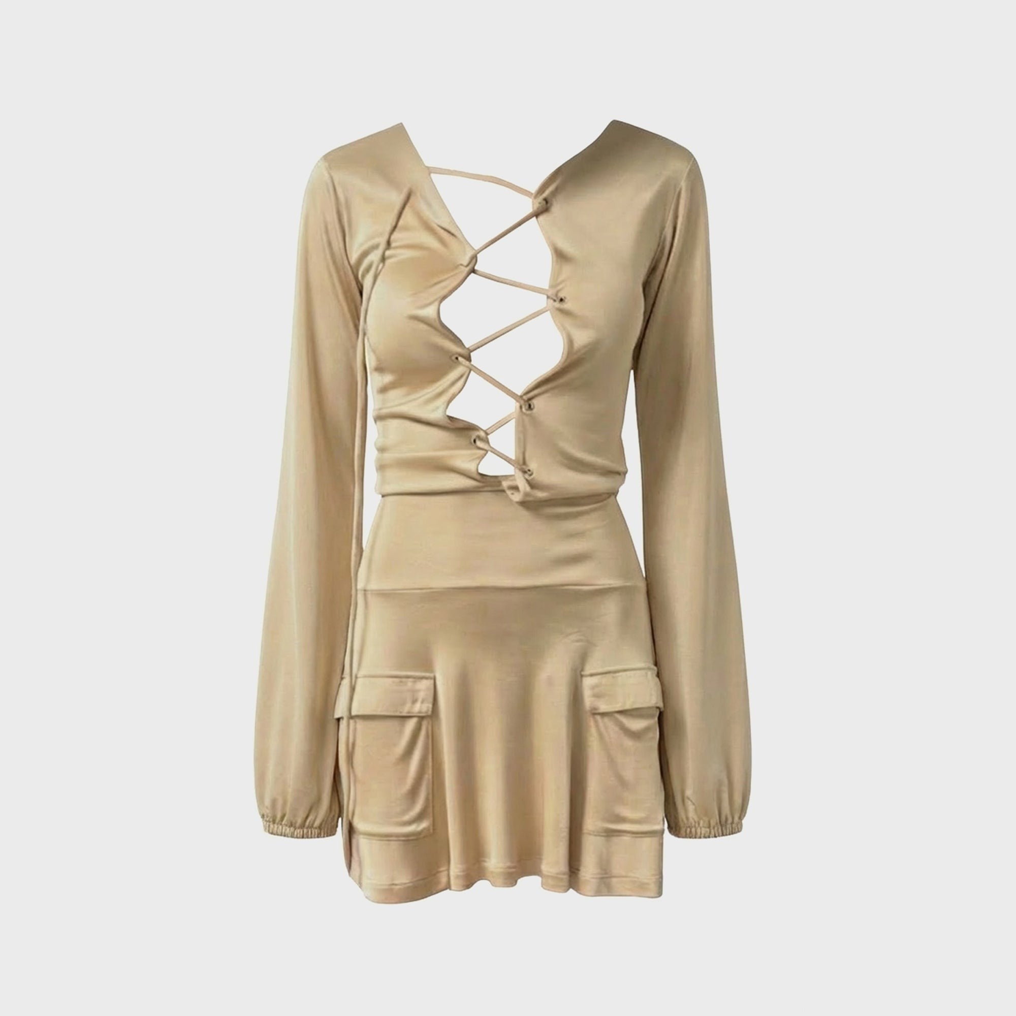 Aya Muse Kira Dress - Champagne