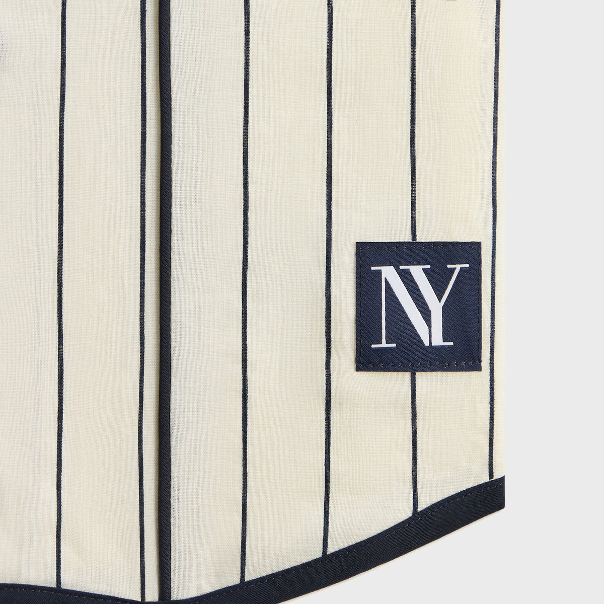 Kith Kids Pinstripe Baseball Shirt - Silk