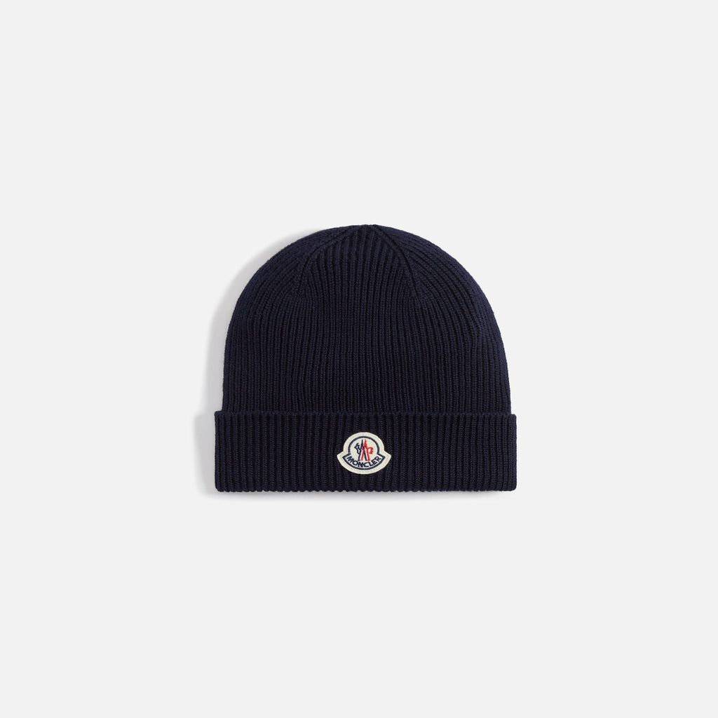 Moncler Wool Beanie - Navy