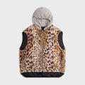 R13 Relaxed Workwear Vest - Vintage Orange Leopard