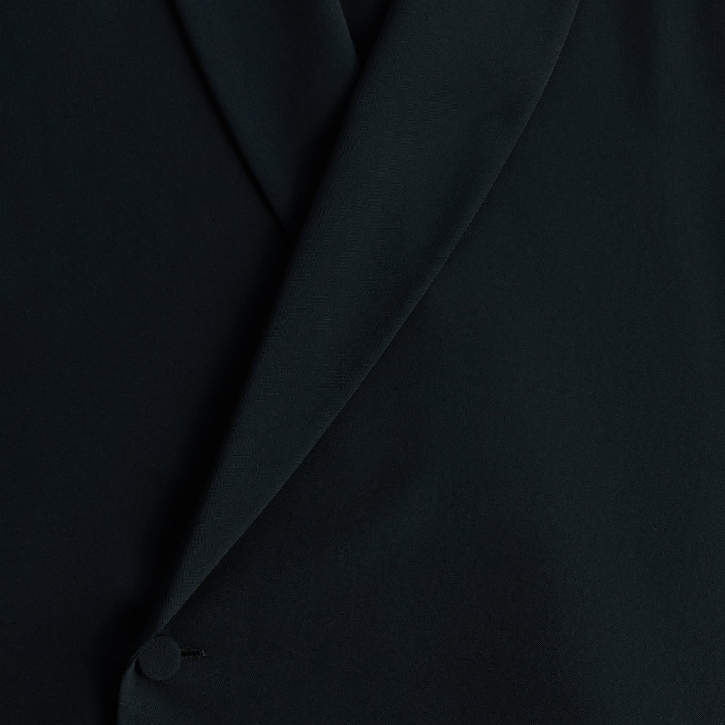 Kith Double Crepe Long Sleeve Thompson Crossover Shirt - Black
