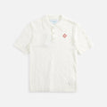 Casablanca Checked Yoke Boucle Polo - White