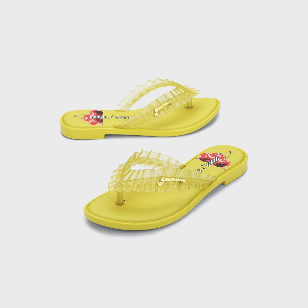 Melissa x Ganni Flip Flop Slim - Yellow