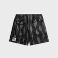 by Parra Waved Mesh Short - Black