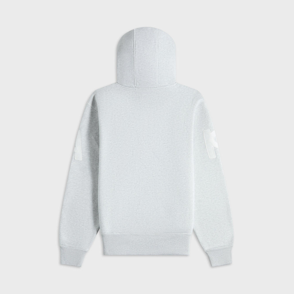 by Parra Word Salad Zip Hooded Sweatshirt - Heather Grey