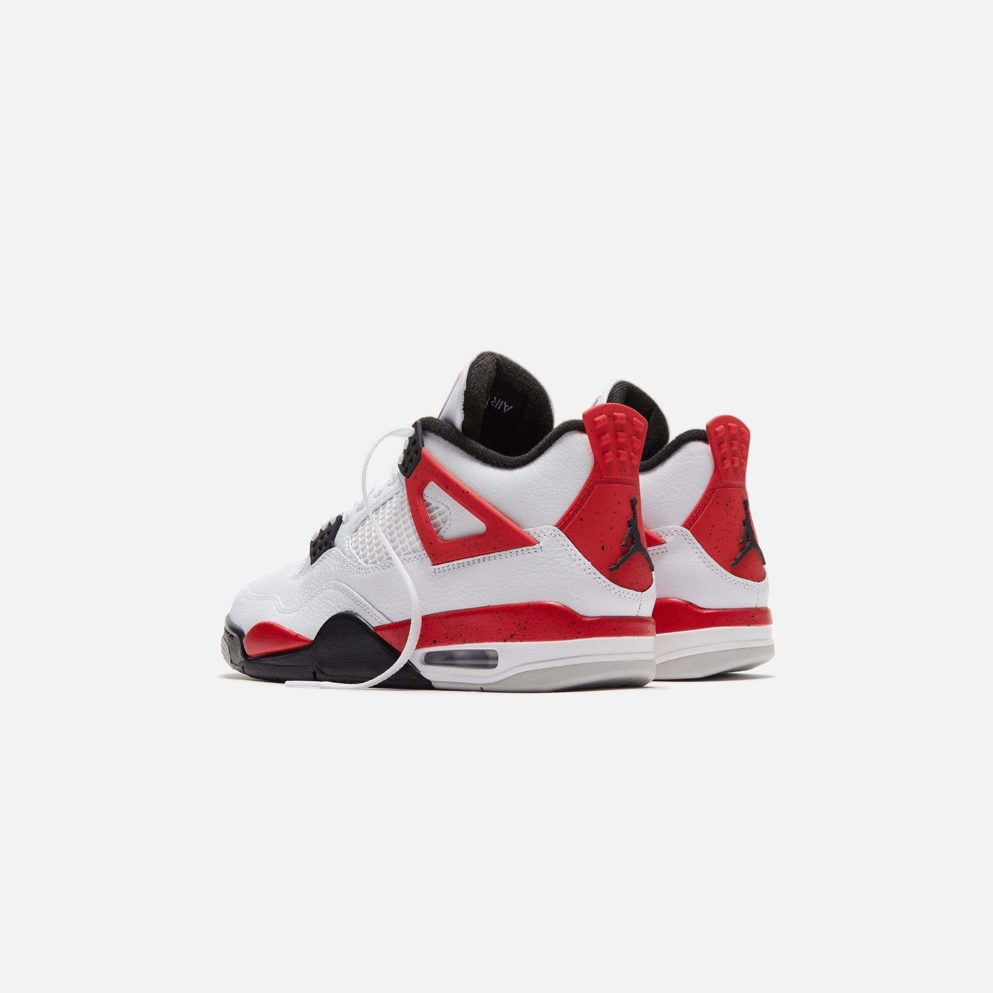 Jordans Air Jordan 4 Retro - White / Fire Red / Black / Neutral Grey