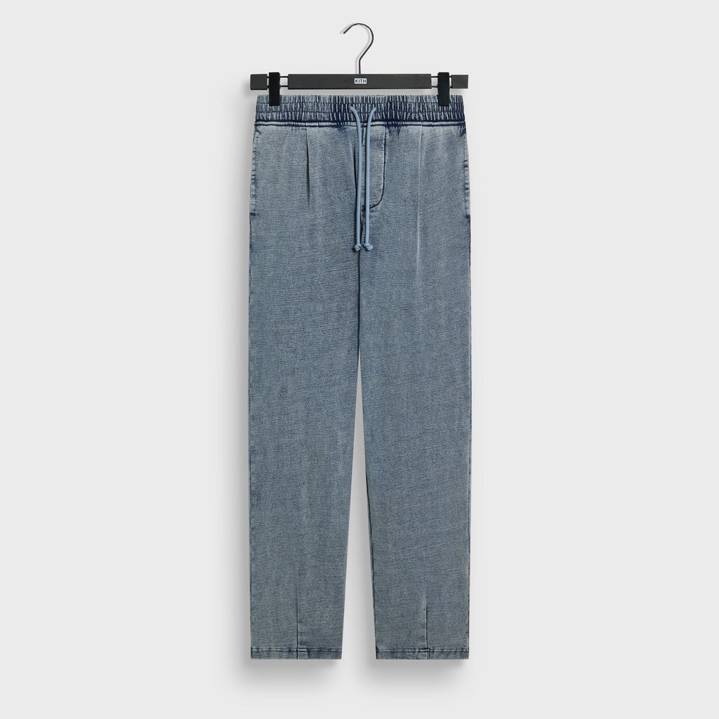 Kith Indigo Fleece Terrance Sweatpant - Light Indigo