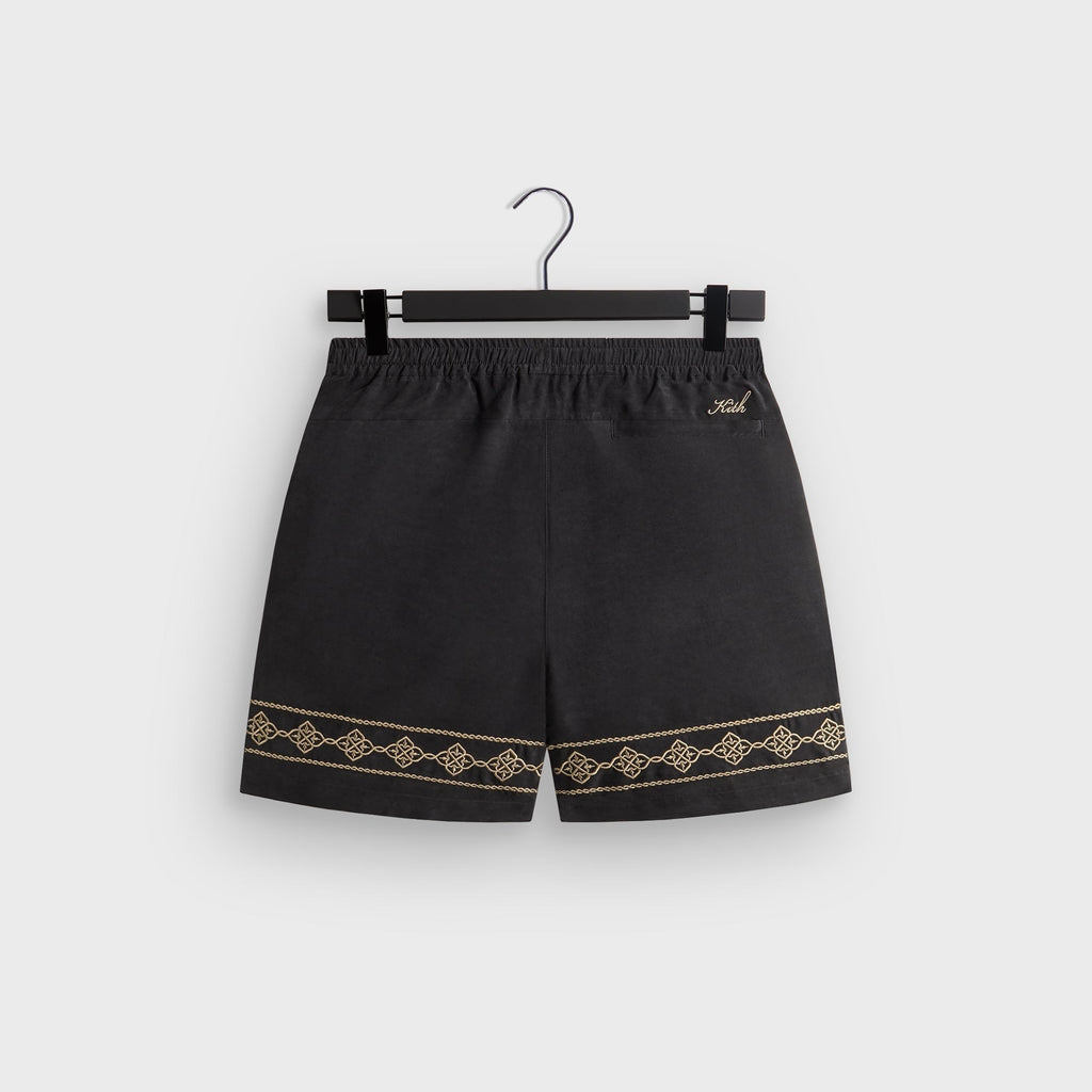 Kith Cupro Linen Cedar Short - Black