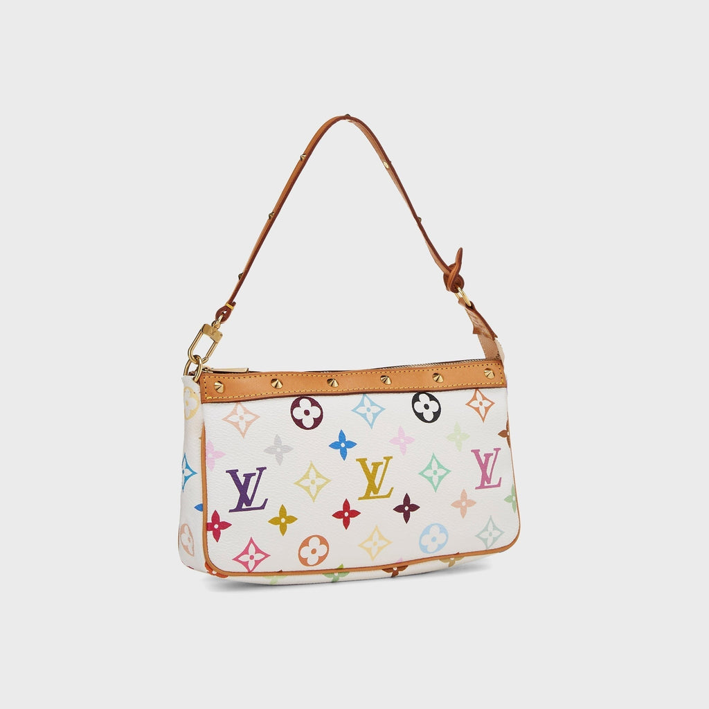 WGACA Louis Vuitton x Takashi Murakami Pochette Accessoires V2 Bag - White / Multi