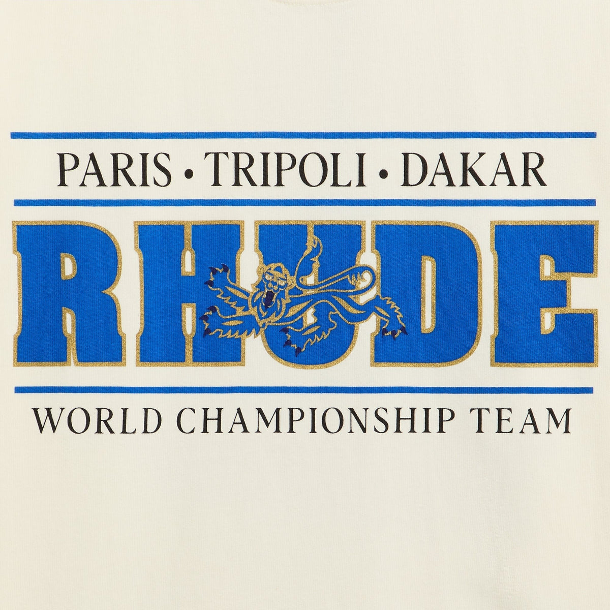 Rhude Chrono Tee - Vintage White / Blue