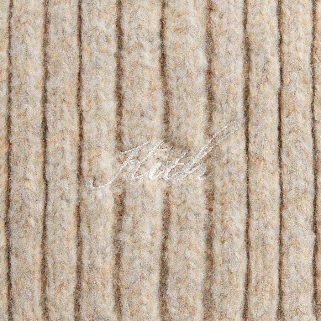 Kith Chunky Rib Knit Scarf - Sediment
