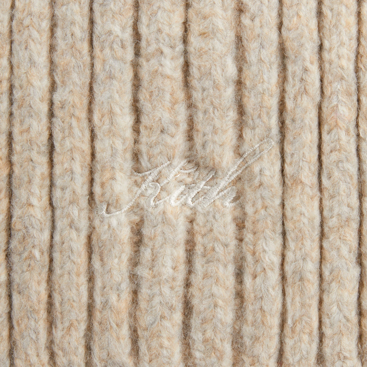 Kith Chunky Rib Knit Scarf - Sediment