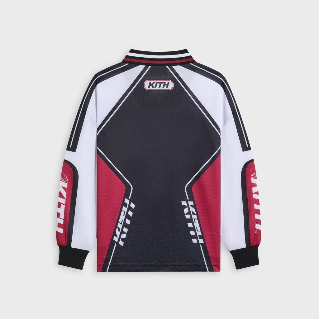 Kith Kids Moto Mesh Long Sleeve Donovan Tee - Black - PH