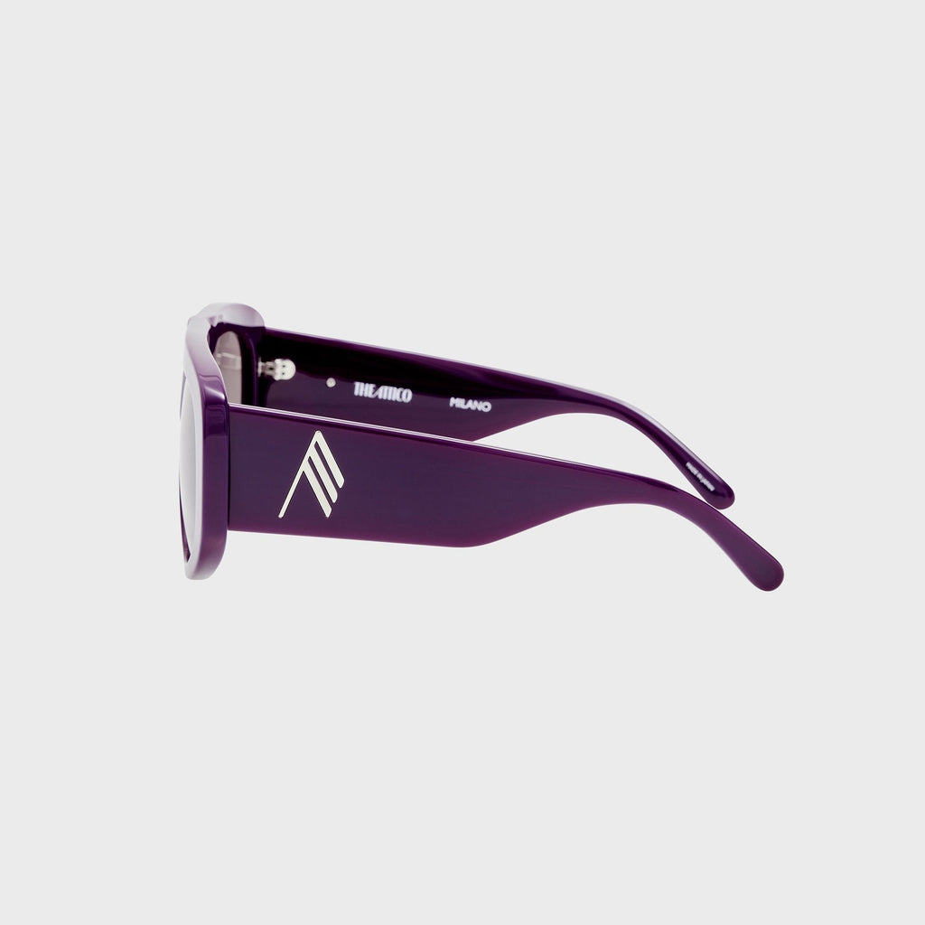 The Attico Milano Sunglasses - Mauve / Silver