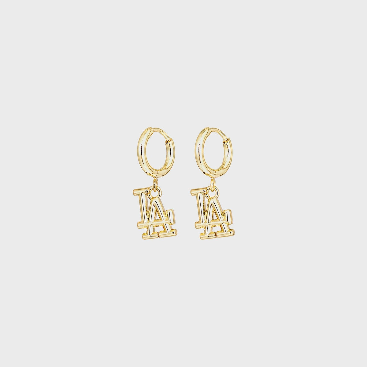 Luv AJ The LA Logo Charm Earrings - Gold