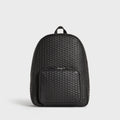 Kith Monogram Tumbled Leather Backpack - Black
