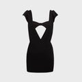 Buci Hibiscus Dress - Black