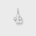 Greg Yuna Sÿlver Babÿ Umlaut Initial 'L' Pendant - Sterling Silver