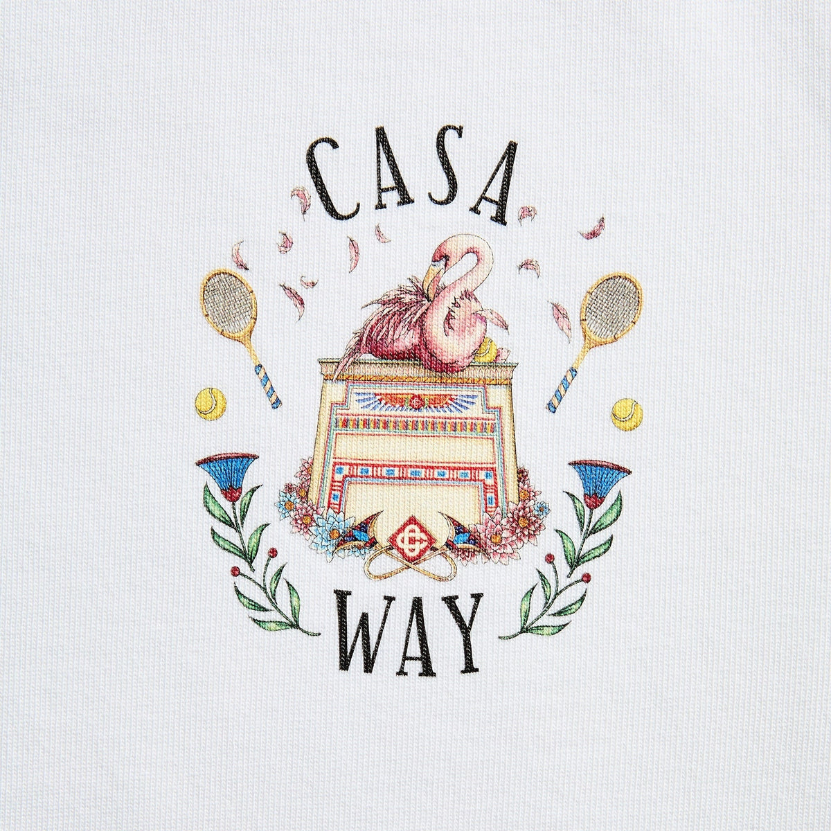 Casablanca Casa Way Short Sleeve Tee - White