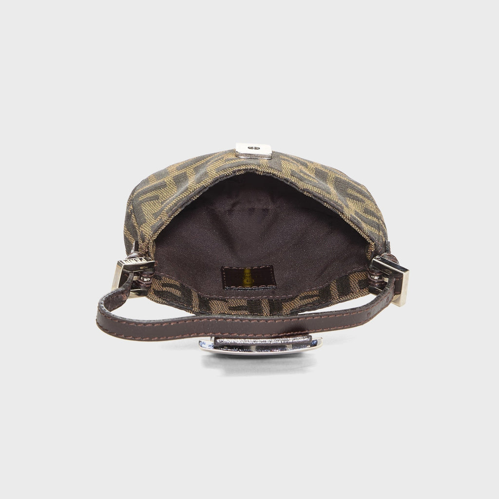 WGACA Fendi Zucca Croissant Mini Bag - Brown