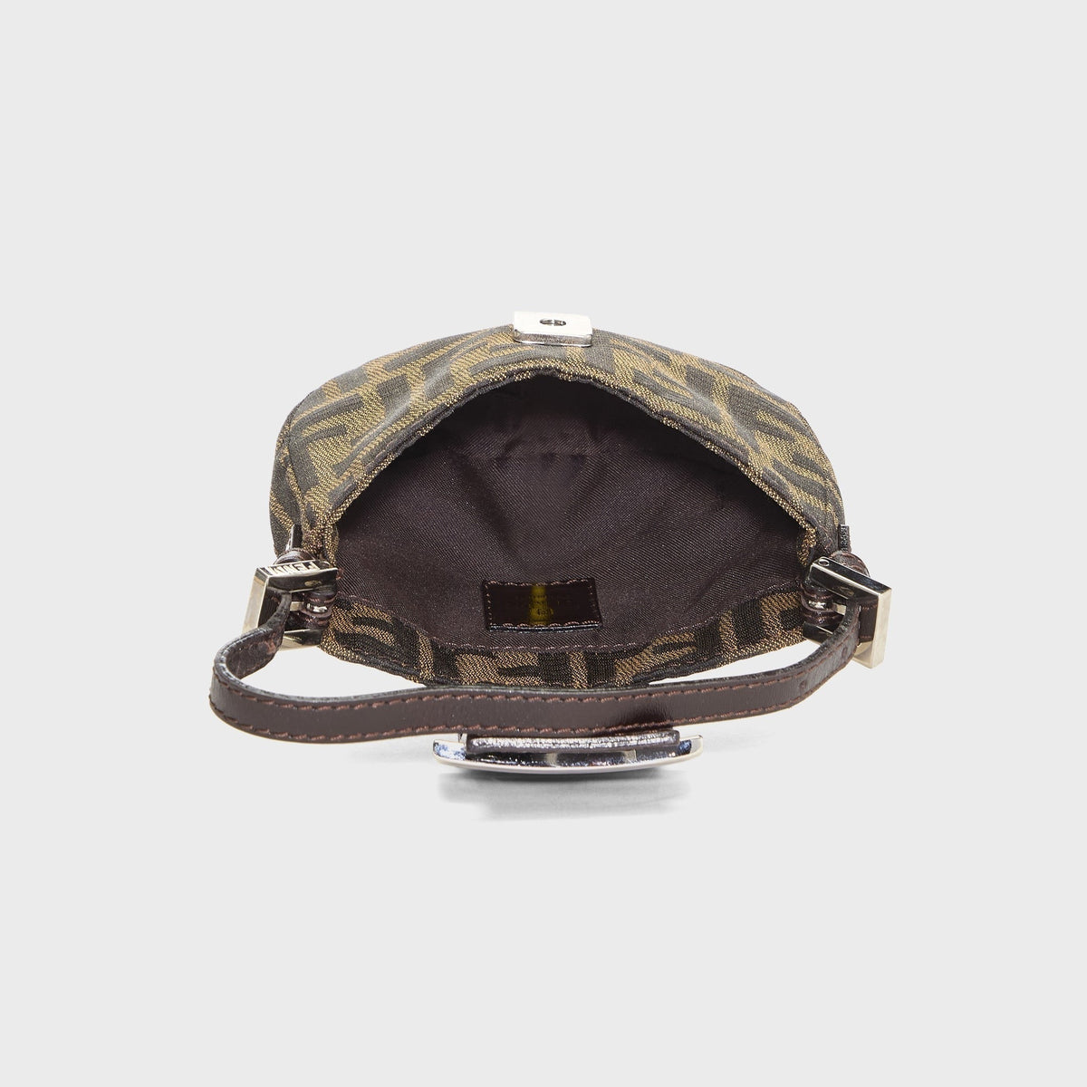 WGACA Fendi Zucca Croissant Mini Bag - Brown
