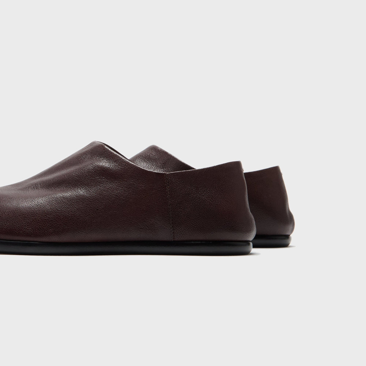 Maison Margiela Tabi Babouche - Camel Leather Moka