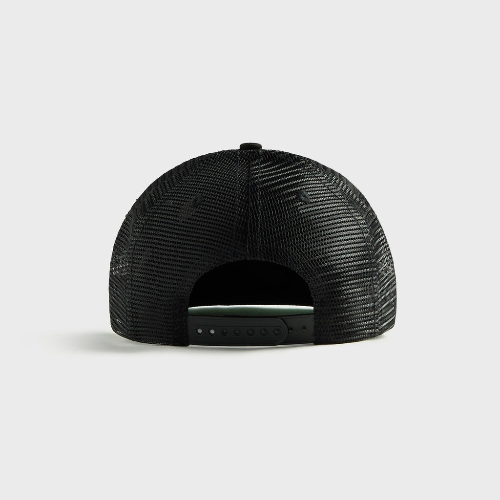 Rhude Racing Panel Trucker Hat - Black / Yellow