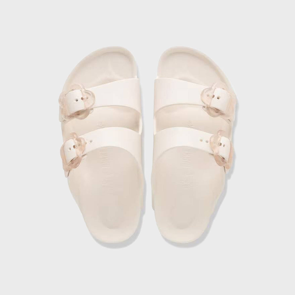 Birkenstock Kids Arizona EVA Flower Buckle - Eggshell