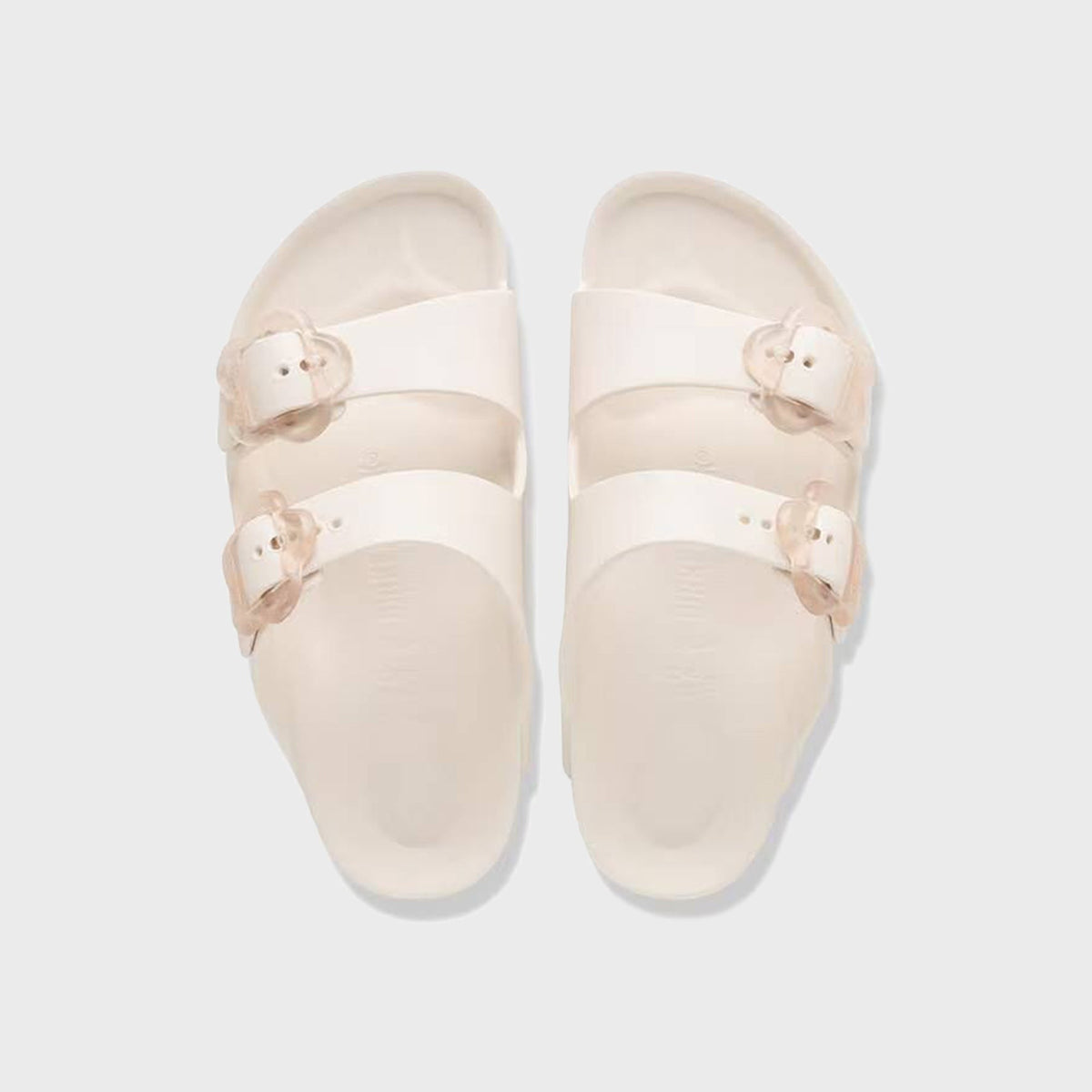 Birkenstock Kids Arizona EVA Flower Buckle - Eggshell
