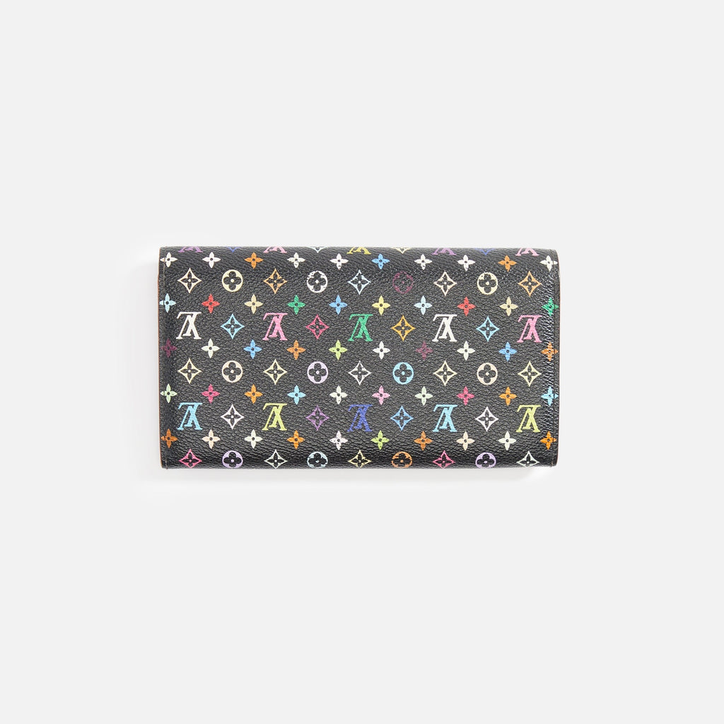 WGACA Louis Vuitton Sarah Wallet - Black / Multi