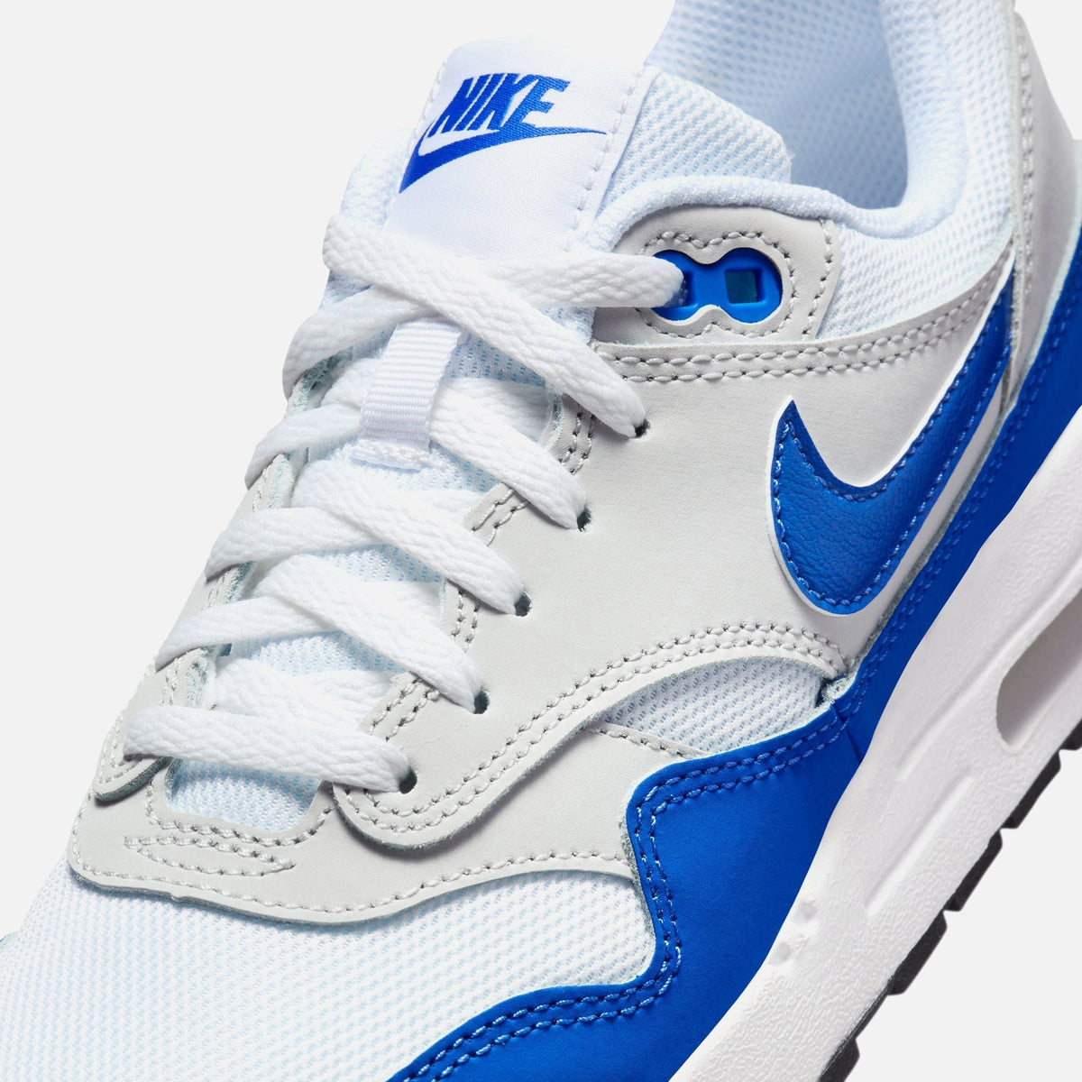 Nike GS Air Max 1 - White / Game Royal / Neutral Grey / Black