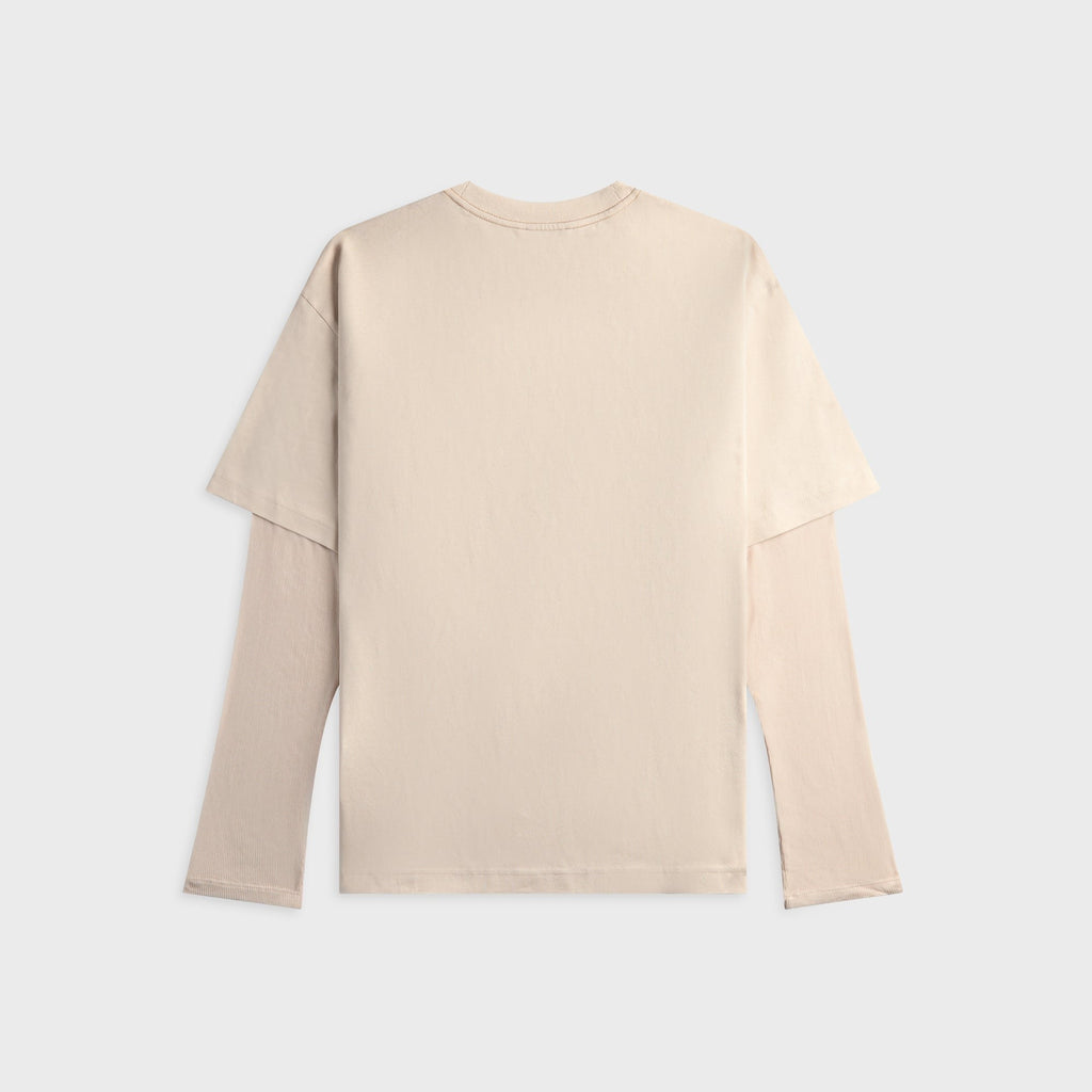 Acne Studios Layered Graphic Tee - Warm Beige