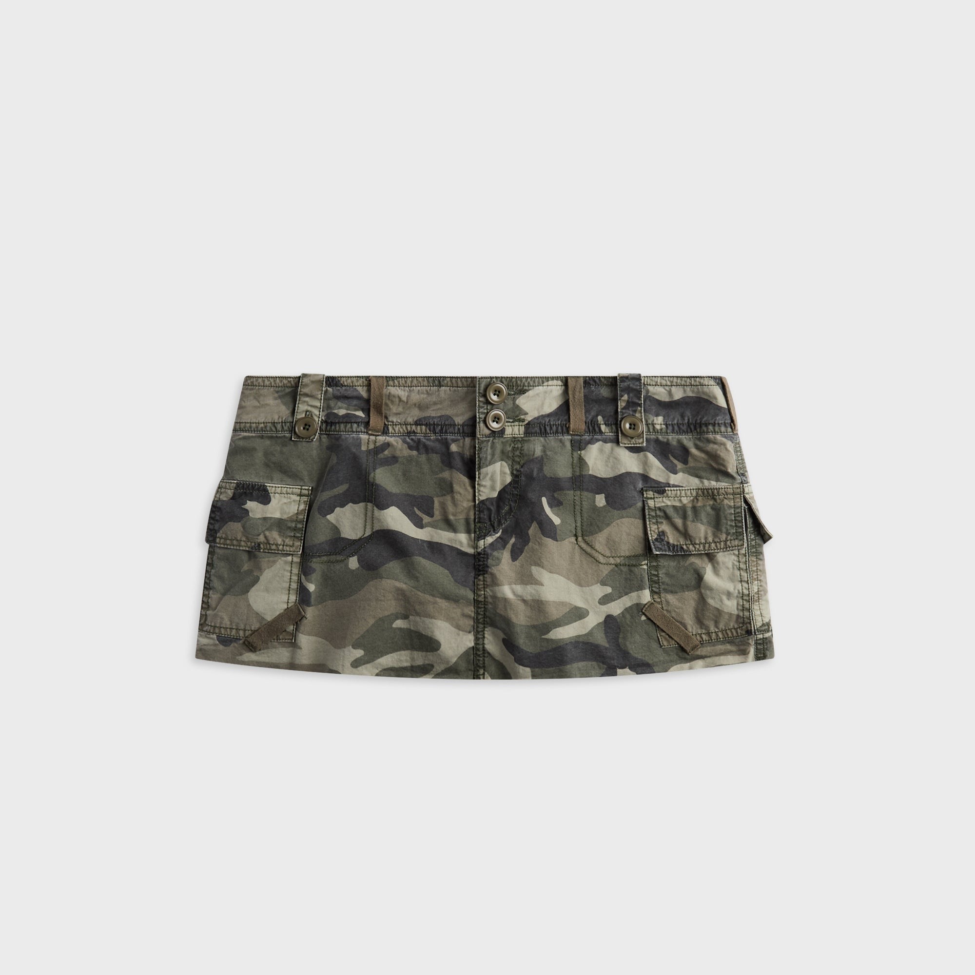 GUIZIO Cargo Skort - Olive Camo