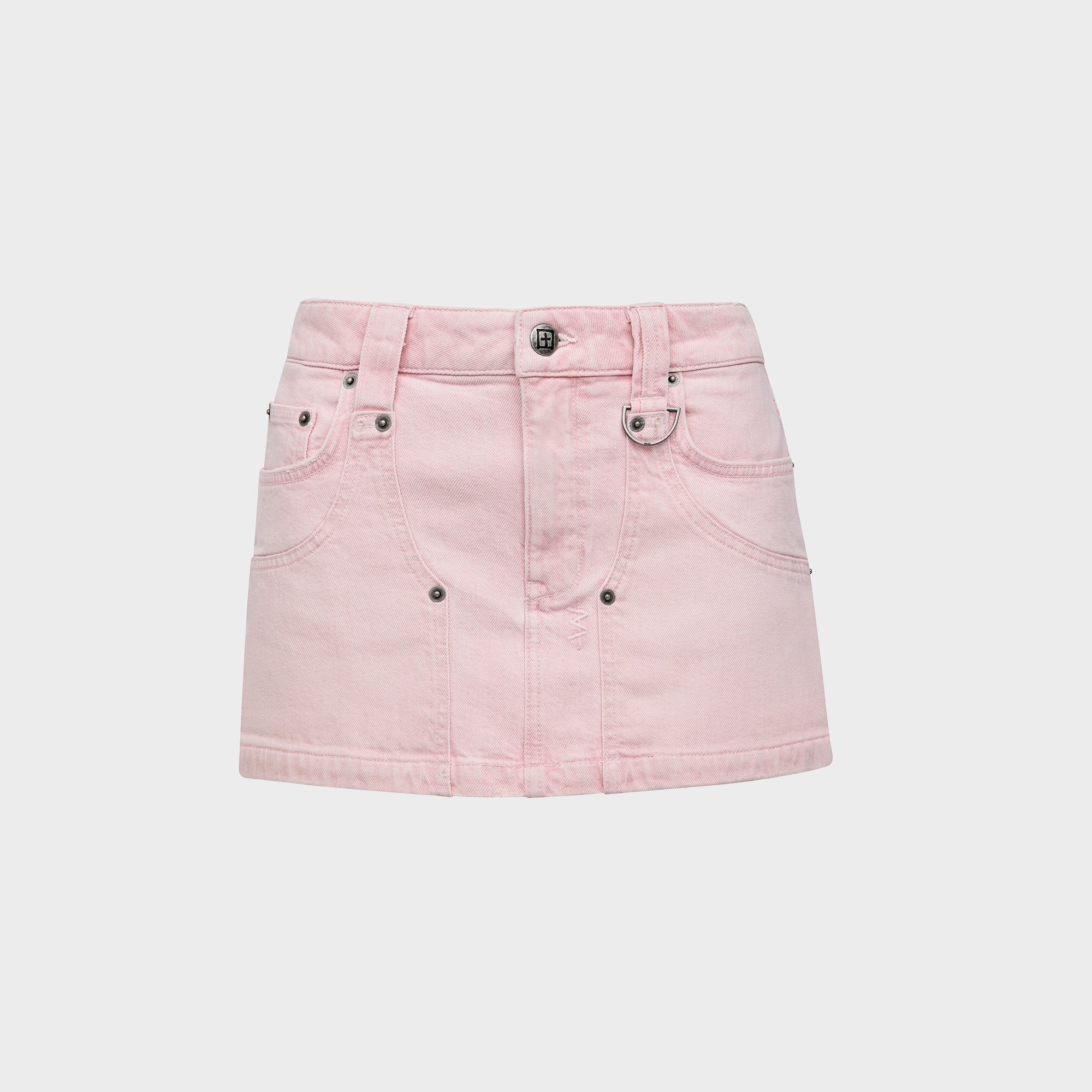 Ksubi Low Rider Mini Carpenter Quartz Skirt - Dust Pink