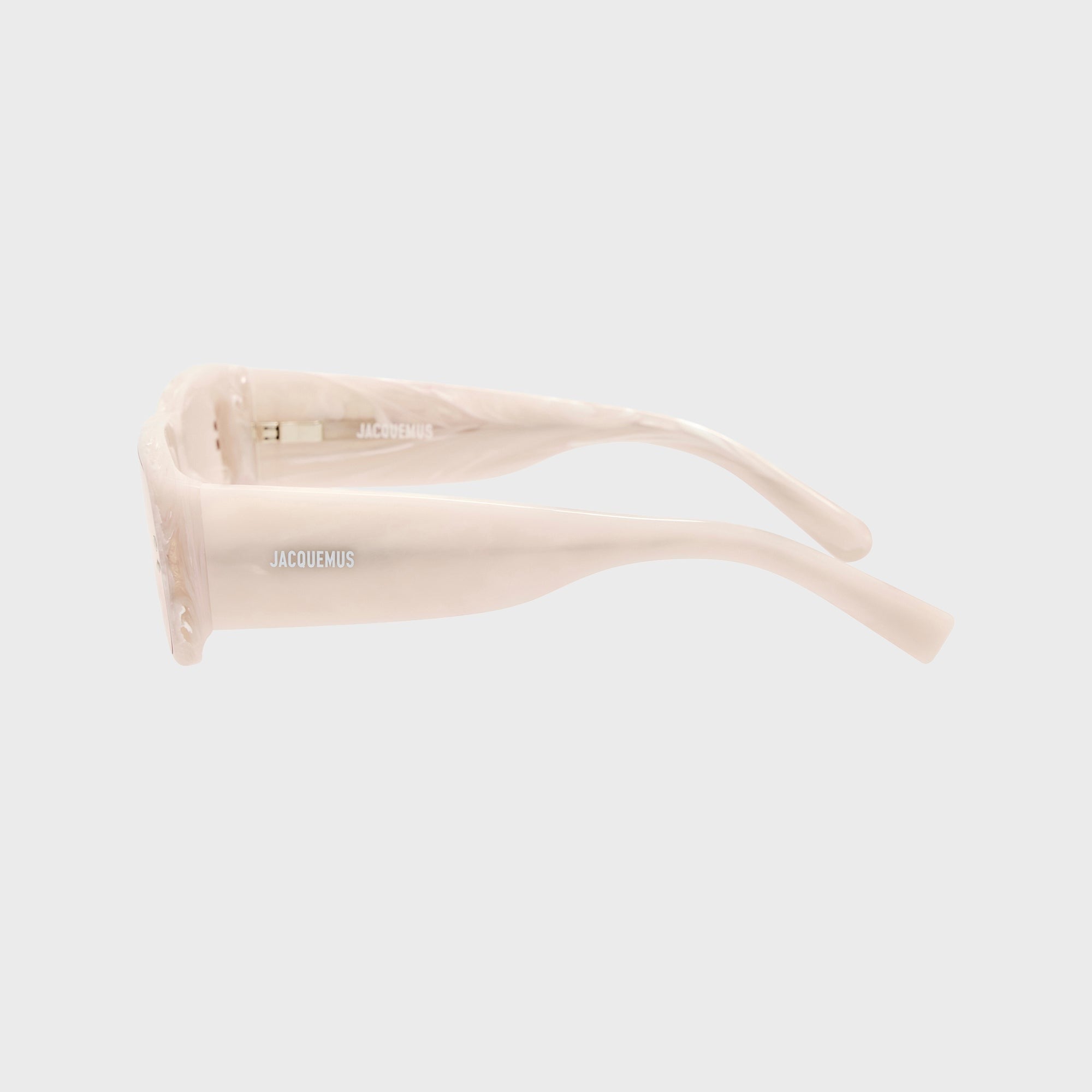 Jacquemus Pisco Sunglasses - Marble / Silver / Light Smoke