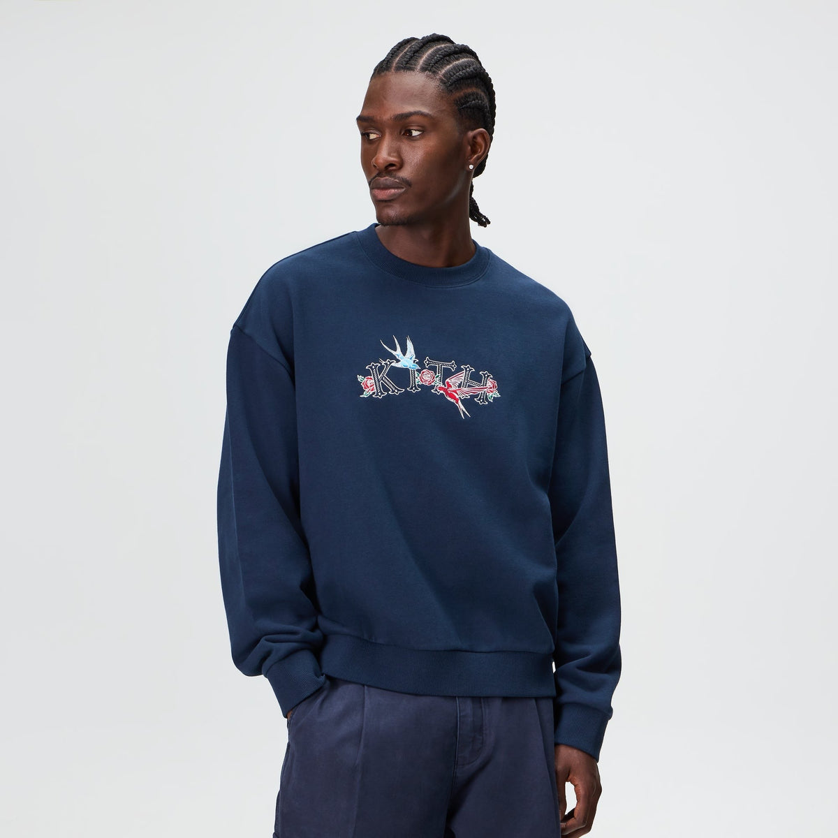 Kith Swallow Rose Nelson Crewneck - Nocturnal