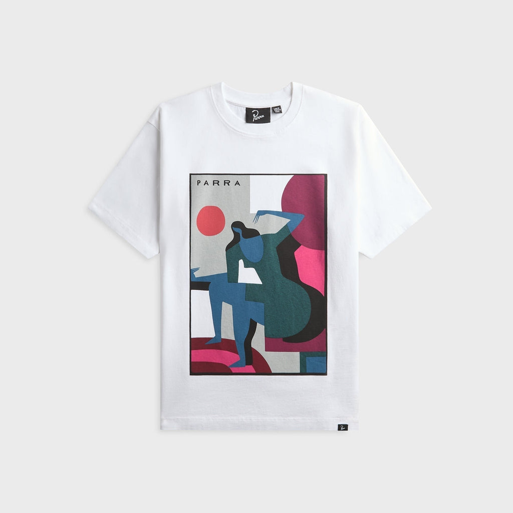 by Parra Ball To The Face Tee - White