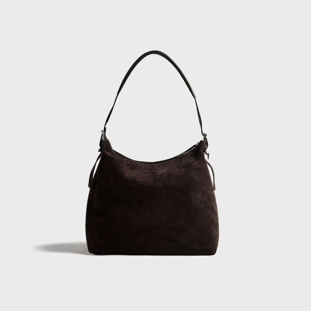 Lemaire Belted Hobo Bag - Ebony Brown
