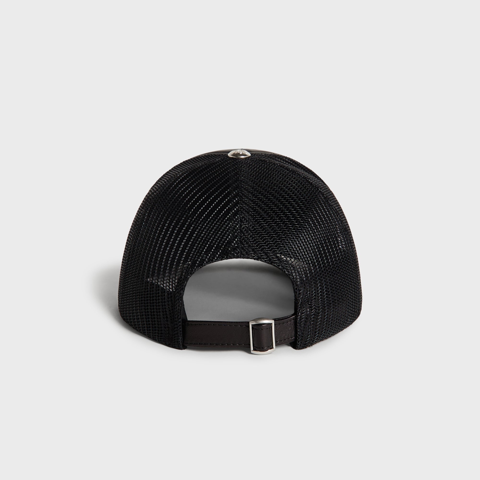 Kith Smooth Leather Nolan Trucker Hat - Black