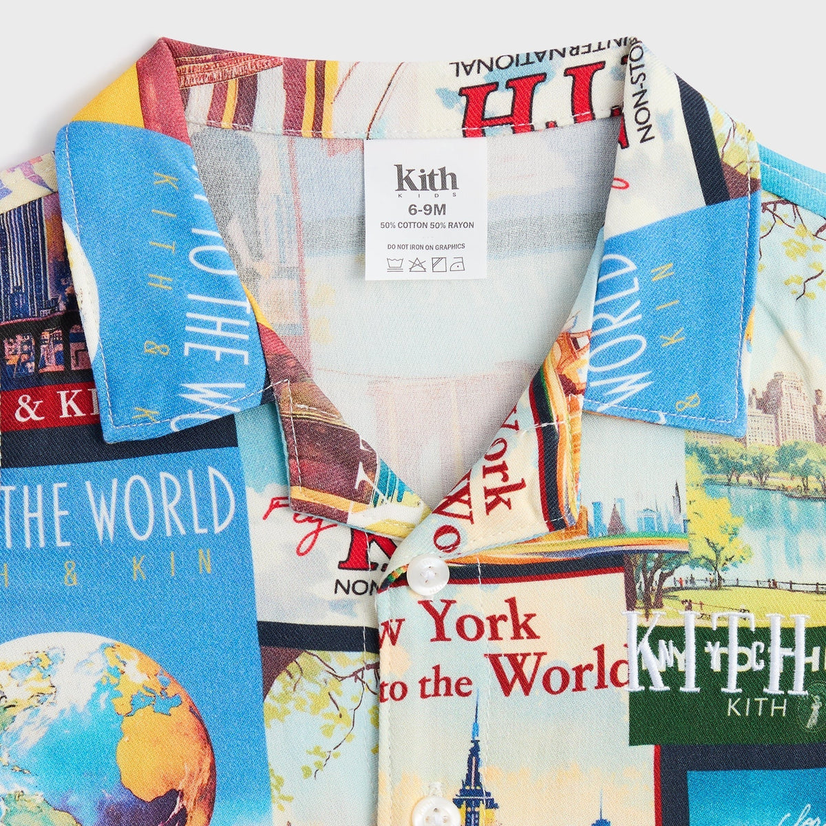 Kith Baby World Travel Printed Belmont Shortall - Nocturnal
