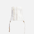 Hyein Seo Patchwork Bustier - Ivory
