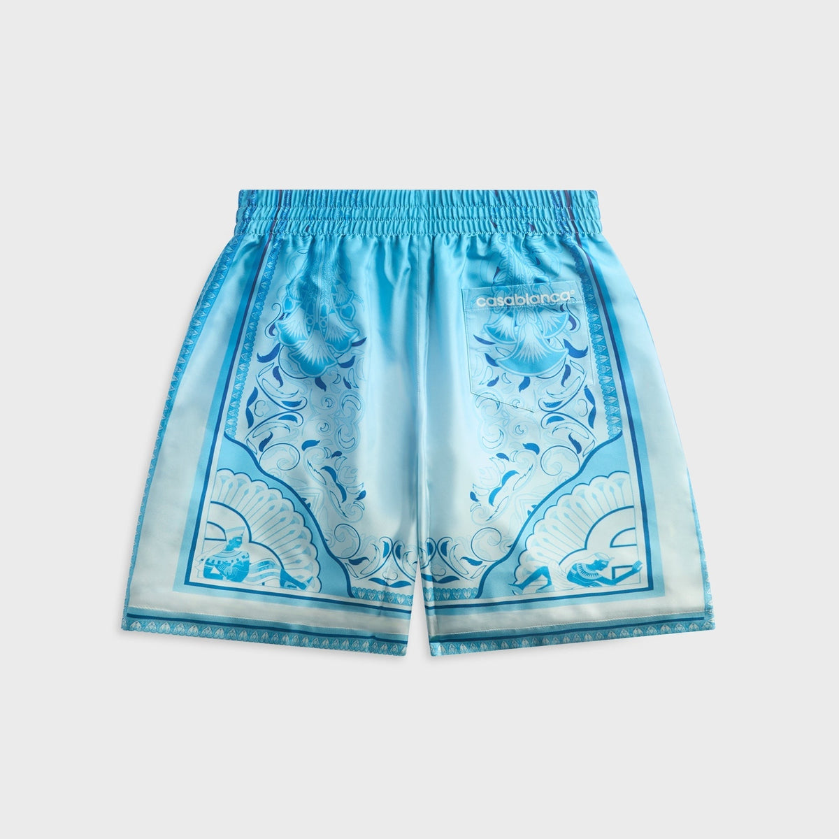Casablanca Egyptian Rug Silk Short - Blue