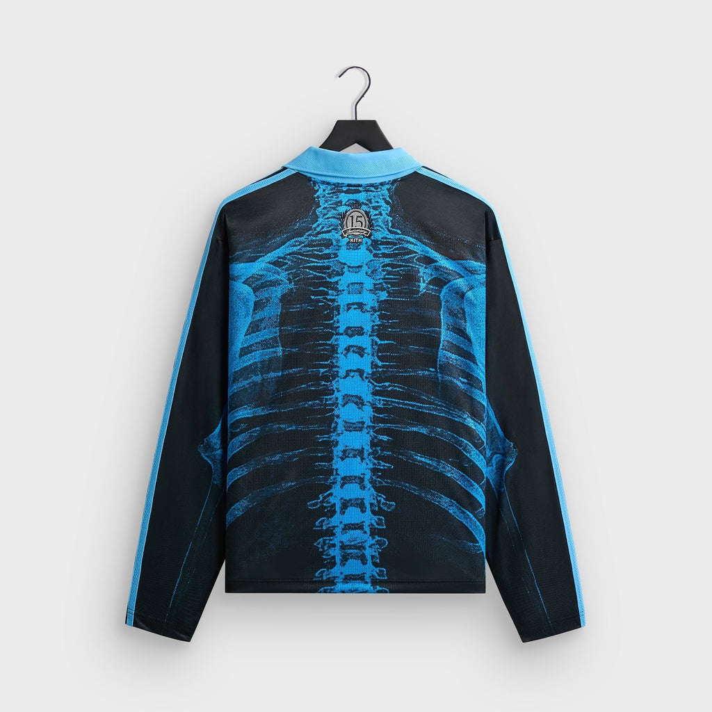 Kith & Messi for adidas Football Skeleton Goalkeeper Long Sleeve Tee - Black / Blue
