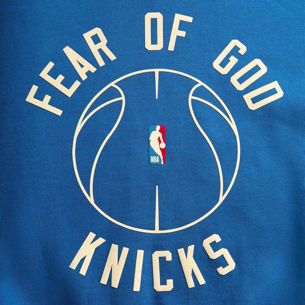 Essentials x Knicks x Barkley Hendricks 90s Hoodie - Faded Blue