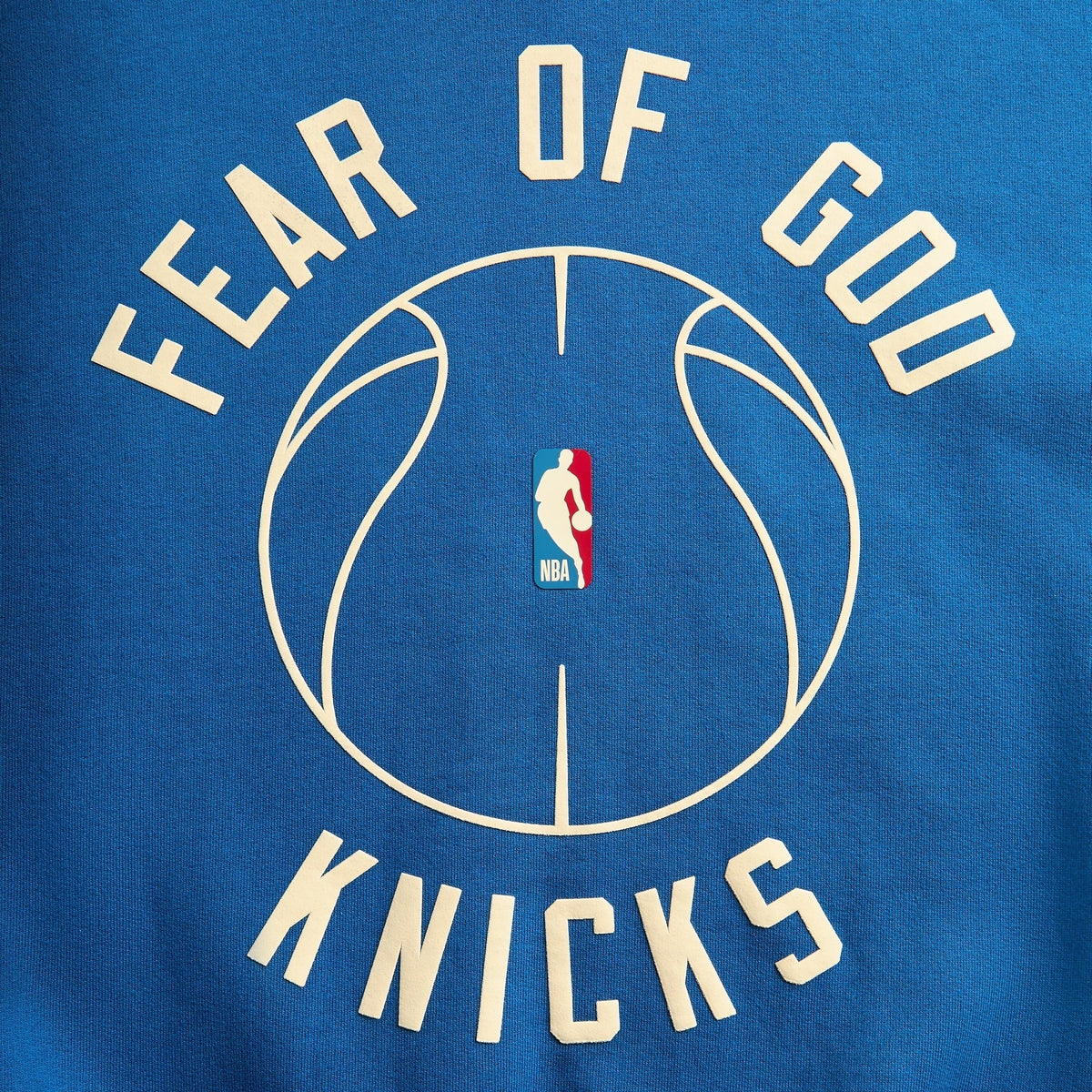 Essentials x Knicks x Barkley Hendricks 90s Hoodie - Faded Blue