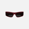 Balenciaga Acetate Rectangle Frame - Burgundy